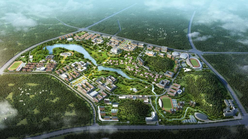 云漫湖校区建设过程全景视频